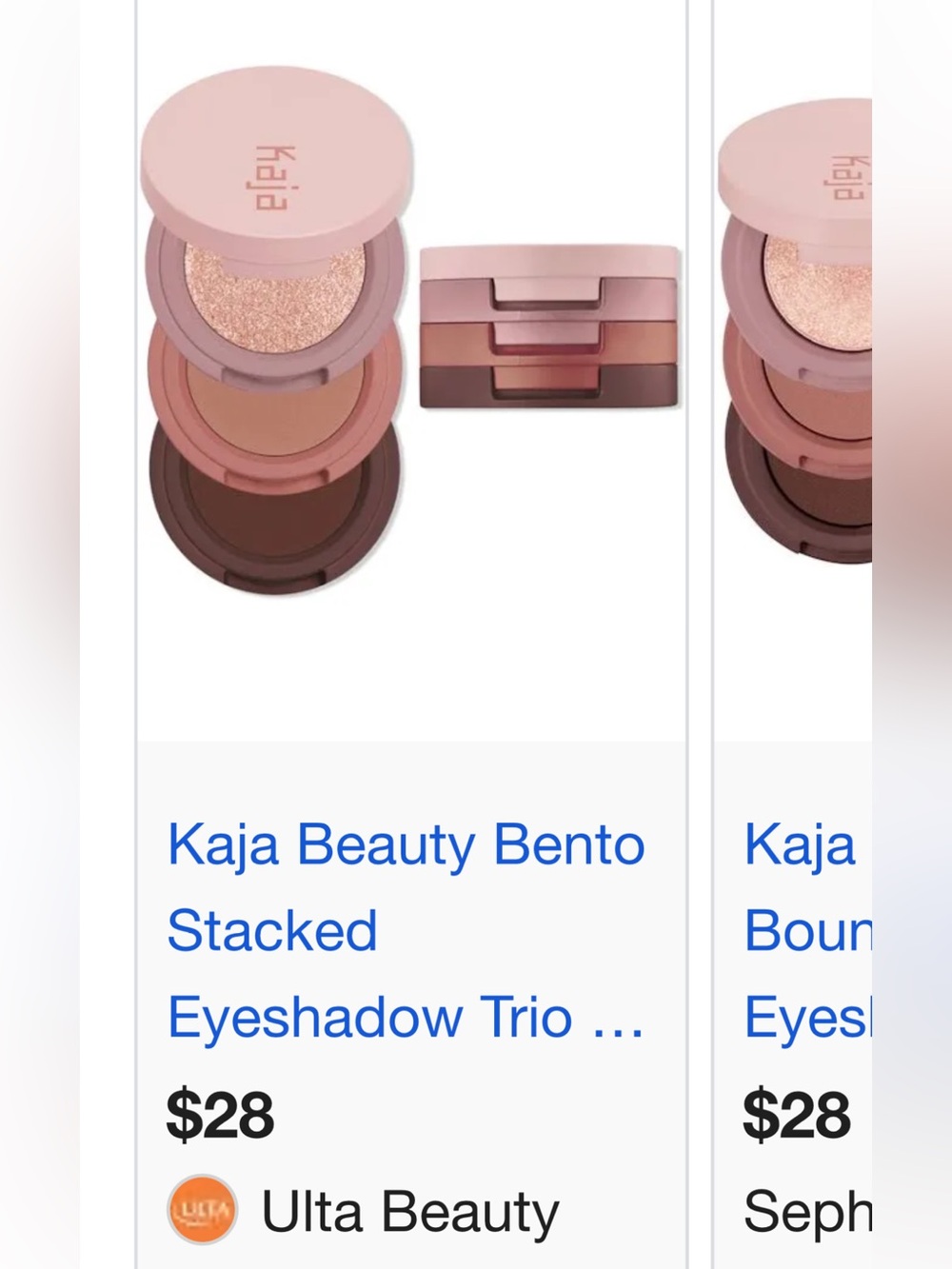 Kaja Bento Stacked Eyeshadow Trio - Pink Brown Mix